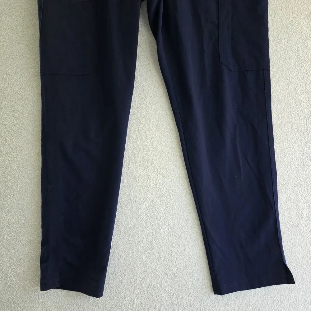 FIGS‎ Scrub Pants Navy Blue L Technical Collection Drawstring Pockets